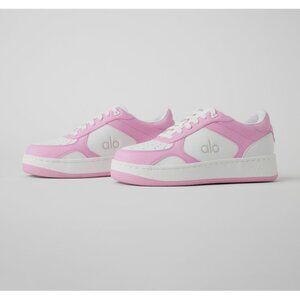 NEW Alo Recovery Mode Sneakers Pink White Contrast Colorblock Athletic Shoes 5.5